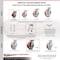 Service Caster 4 Inch Kingpinless Red Poly on Steel Wheel Swivel Caster with Swivel Lock SCC SCC-KP30S420-PUR-RS-BSL - alternate 4